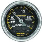 Autometer Carbon Fiber 52mm 30 PSI Mechanical Boost Gauge -, Ophalen of Verzenden, Nieuw