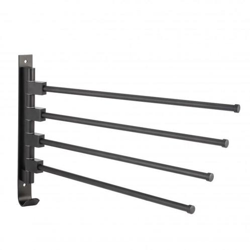 Modern handdoekenrek voor badkamer - wandmontage - zwart..., Doe-het-zelf en Verbouw, Sanitair, Nieuw, Ophalen of Verzenden