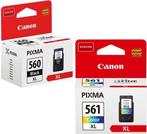 Canon PG-560XL &amp; CL-561XL - Inktcartridge, Ophalen of Verzenden, Zo goed als nieuw