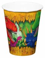 Dinosaurus Bekers Karton 250ml 6st, Verzenden, Nieuw