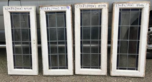 300 stuks glas in lood ramen antieke ramen gebruikte ramen, Doe-het-zelf en Verbouw, Glas en Ramen, Gevelraam of Ruit, Gebruikt