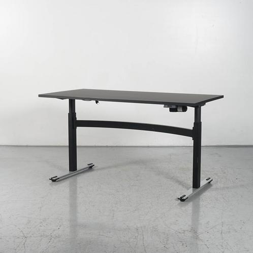 Elektrisch zit-sta Bureau Solidesk - Zwart blad - 160 x 80, Huis en Inrichting, Bureaus, Ophalen of Verzenden