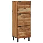 vidaXL Hoge kast 40x33x110 cm massief acaciahout, Huis en Inrichting, Woonaccessoires | Cd- en Dvd-rekken, Verzenden, Nieuw