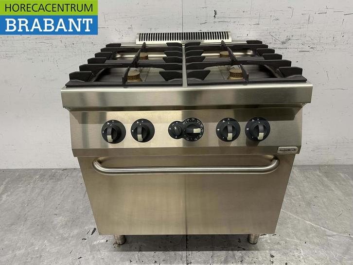 RVS Electrolux 4 pits Fornuis gasfornuis met gas oven 80 cm, Zakelijke goederen, Horeca | Keukenapparatuur, Nieuw zonder verpakking