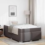 vidaXL Bedframe Grijs 120 x 190 cm Kunstleer, Verzenden, Nieuw, Grijs, Overige materialen