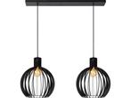 Lucide MIKAELA - Hanglamp - 2xE27 - Zwart, Verzenden, Zo goed als nieuw