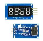 4x 7-Segment klok display module (serieel), Verzenden, Nieuw