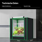 Kweektent - Growtent - Growbox - 50x36x54 cm - Zwart - VIVOS, Tuin en Terras, Verzenden, Zo goed als nieuw