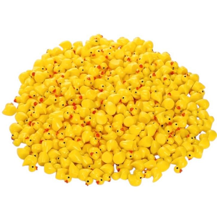Fako Bijoux - 100x Mini Eendjes - Miniatuur - Beeldjes -, Diversen, Cadeauverpakkingen, Verzenden