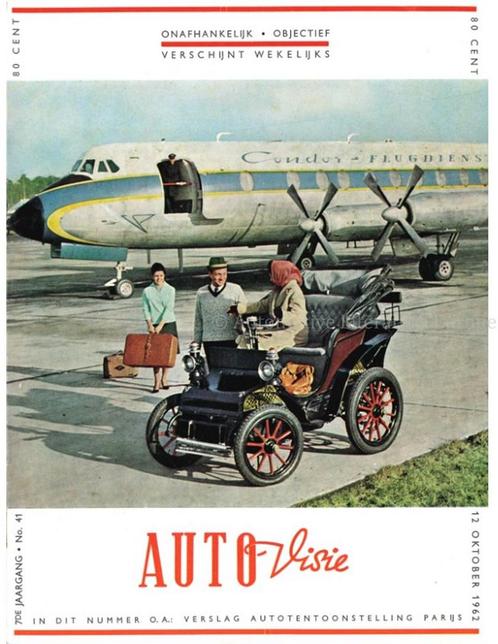 1962 AUTOVISIE MAGAZINE 41 NEDERLANDS, Boeken, Auto's | Folders en Tijdschriften
