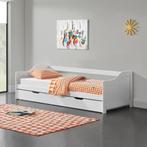 Bedbank tienerbed met onderschuifbed 90x200 cm wit mat, Huis en Inrichting, Slaapkamer | Bedden, Nieuw, Verzenden