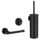 Toiletset Accessoires Smedbo Smart Pack Home Mat Zwart, Ophalen of Verzenden, Nieuw, Bad