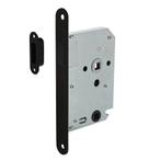 Woningbouw magneet badkamer/toilet slot zwart 63/8mm, Doe-het-zelf en Verbouw, Hang- en Sluitwerk, Ophalen of Verzenden, Nieuw