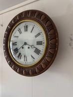 Schoolklok - - Eik - 1850-1900, Antiek en Kunst