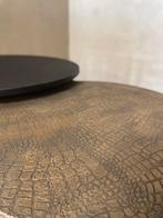 Luxe salontafel set rond Croco Goud Jolie - uniek design, Huis en Inrichting, Tafels | Salontafels, 50 tot 100 cm, Rond, Nieuw