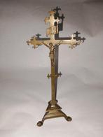 Antiek Crucifix - Brons - 1800-1850 - 31 cm