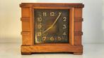 Pendule klok Art Deco - Haagse School - Hout, Messing -
