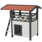 Kattenhuis – DeluxeCats - Luxe ontwerp – Balkon - Wit, Dieren en Toebehoren, Katten-accessoires, Ophalen of Verzenden, Nieuw