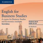 English for Business Studies Audio CDs (2): A Course for, Verzenden, Nieuw
