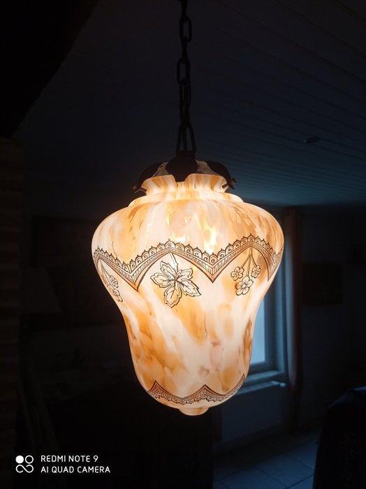 Plafondlamp - Glas - Pâte de verre art nouveau, Antiek en Kunst, Curiosa en Brocante