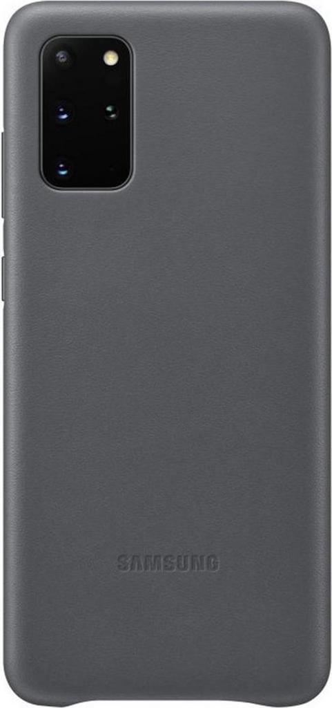 Samsung Leather Hoesje - Samsung Galaxy S20 Plus - Grijs, Telecommunicatie, Mobiele telefoons | Hoesjes en Frontjes | Overige merken