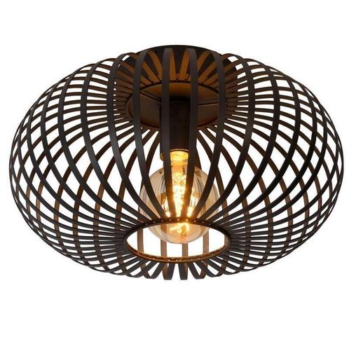 Zwarte plafonniere Manuela, Rond, Huis en Inrichting, Lampen | Plafondlampen, Nieuw, Metaal, Ophalen of Verzenden