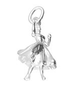 Zilveren Danseres ketting hanger - ballroom, Sieraden, Tassen en Uiterlijk, Verzenden, Nieuw
