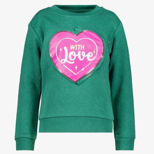 TwoDay meisjes sweater met hartje groen maat 92, Kleding | Dames, Truien en Vesten, Nieuw, Verzenden