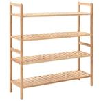 vidaXL Schoenenrek 69x26x81 cm massief walnotenhout, Huis en Inrichting, Kasten | Schoenenrekken, Verzenden, Nieuw