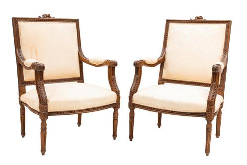 Fauteuils (2) Louis XVI-stijl, Antiek en Kunst, Antiek | Meubels | Stoelen en Banken, Ophalen
