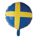 Helium Ballon Vlag Zweden 45cm leeg, Verzenden, Nieuw