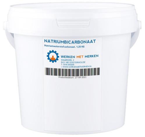 Wmm Chemie Natriumbicarbonaat baking soda 1,25 kg, pot, Doe-het-zelf en Verbouw, Overige Doe-het-zelf en Verbouw, Nieuw, Verzenden