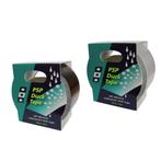 Watervaste Ducktape XXL in zwart en zilver-grijs, 50mm x 25, Ophalen of Verzenden, Nieuw