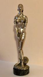 Beeld, Scultura Donna in Catene - 45 cm - .800 zilver, Goud,