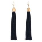 Fako Bijoux - Oorbellen - Kwast XL - Ibiza - Zwart, Verzenden, Nieuw