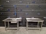Aan- en afvoertafel | wastafel | RVS, Gebruikt, RVS Meubilair