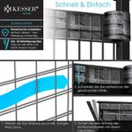 Vlechtband - Privacyfolie - Hekfolie - 70m - PVC - Grijs - K, Verzenden, Zo goed als nieuw
