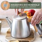 Theepot met filter - Dubbelwandig - 1,3L - RVS - WALDWERK, Verzenden, Zo goed als nieuw