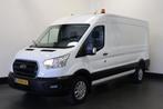 Ford Transit 2.0 TDCI 130PK L3H2 - EURO 6, Stof, Gebruikt, Wit, Dealer onderhouden