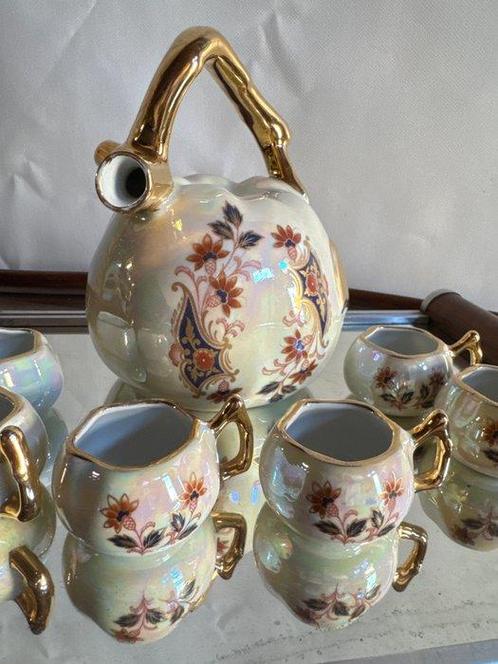 Porcelaine de Paris - Theeservies (7) - Juego de licor -, Antiek en Kunst, Curiosa en Brocante