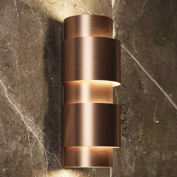 Wandlamp Martens & Meijer Sofia 26x10 Cm Rond Geborsteld, Doe-het-zelf en Verbouw, Sanitair, Bad, Nieuw, Ophalen of Verzenden