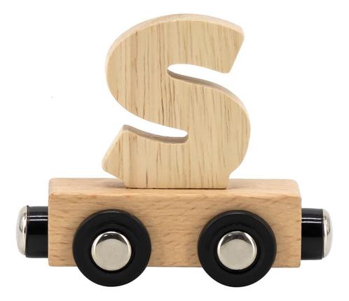 Tryco Houten Naturel Lettertrein - Letter S TR-353066, Kinderen en Baby's, Kinderkamer | Inrichting en Decoratie, Nieuw, Verzenden