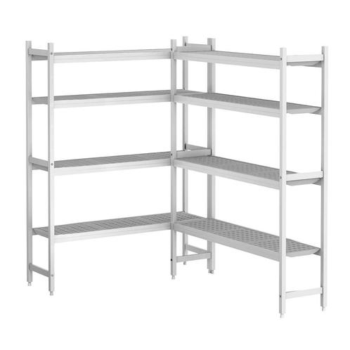 GGM Gastro | Aluminium stellingset (geanodiseerd) - L-vorm |, Zakelijke goederen, Horeca | Meubilair en Inrichting, Verzenden