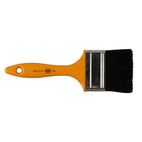 Benson Platte kwast - 70 mm breed - Geel/Zwart - Zwarte h..., Doe-het-zelf en Verbouw, Schildersmaterialen, Nieuw, Ophalen of Verzenden