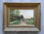 Nederlandse school (XIX) - Zomers Hollands landschap met, Antiek en Kunst