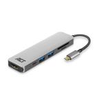 ACT USB-C naar HDMI 4K 30Hz, 2x USB-A, USB-C PD, Audio, Tv en Foto, Overige Audio, Tv en Foto, Nieuw, Ophalen of Verzenden