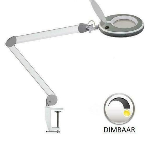 Loeplamp 127mm lens 5 dioptrie LED   DIMBAAR, Hobby en Vrije tijd, Vergrootglazen, Loepen en Loeplampen, Loeplamp, Nieuw, Verzenden