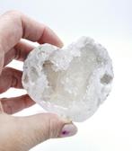 Bergkristal Kwarts Geode Hart (zie filmpje), Ophalen of Verzenden