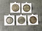 Wereld. Lot van 5 grote zilveren munten 1871/1987  (Zonder, Postzegels en Munten, Munten | Europa | Niet-Euromunten