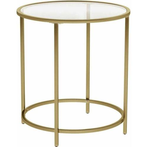 Hoppa! LGT20G bijzettafel van €35 voor €21, Huis en Inrichting, Tafels | Bijzettafels, 45 tot 60 cm, 55 tot 75 cm, Rond, Nieuw